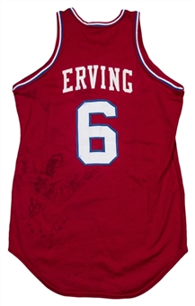 1985-86 Julius Erving Game Used Philadelphia 76ers Road Jersey 